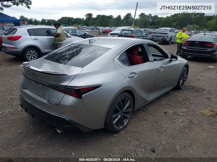 2022 Lexus Is 350 F Sport VIN: JTHGZ1E25N5027210 Lot: 40203971