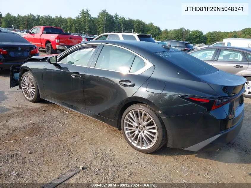 2022 Lexus Is 300 VIN: JTHD81F29N5048341 Lot: 40219874