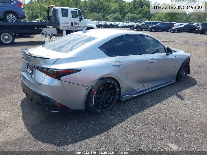 2022 Lexus Is 350 F Sport VIN: JTHGZ1B20N5049300 Lot: 40221579