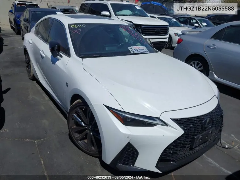 2022 Lexus Is 350 F Sport VIN: JTHGZ1B22N5055583 Lot: 40232039