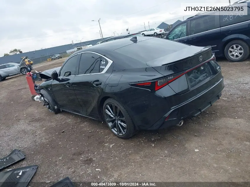 2022 Lexus Is 350 F Sport VIN: JTHGZ1E26N5023795 Lot: 40473809