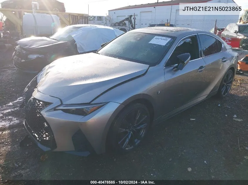 2022 Lexus Is 350 F Sport VIN: JTHGZ1E21N5023865 Lot: 40478585