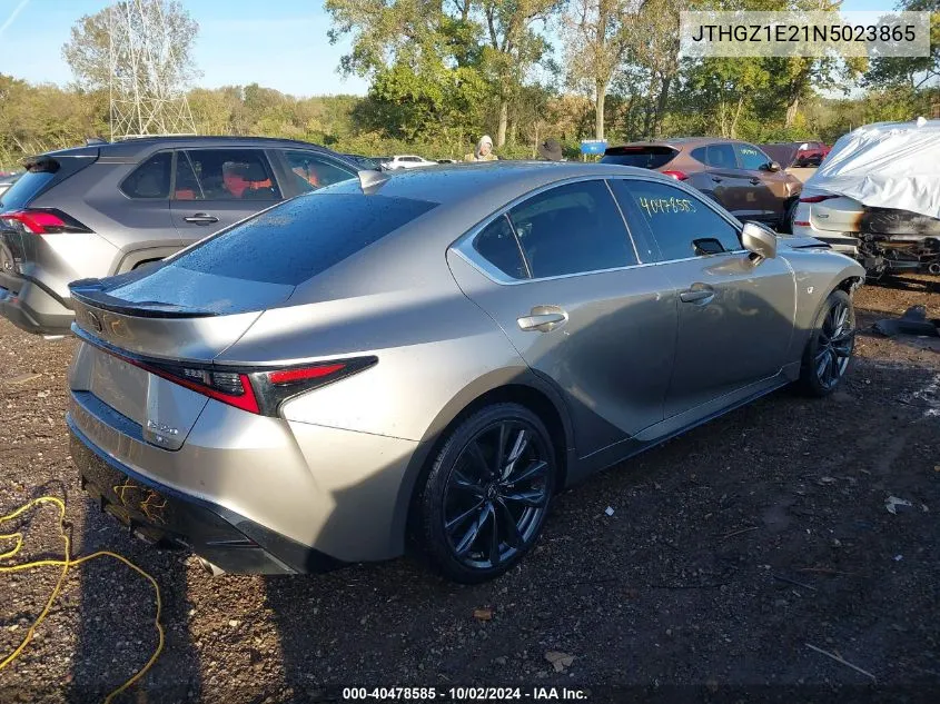 2022 Lexus Is 350 F Sport VIN: JTHGZ1E21N5023865 Lot: 40478585