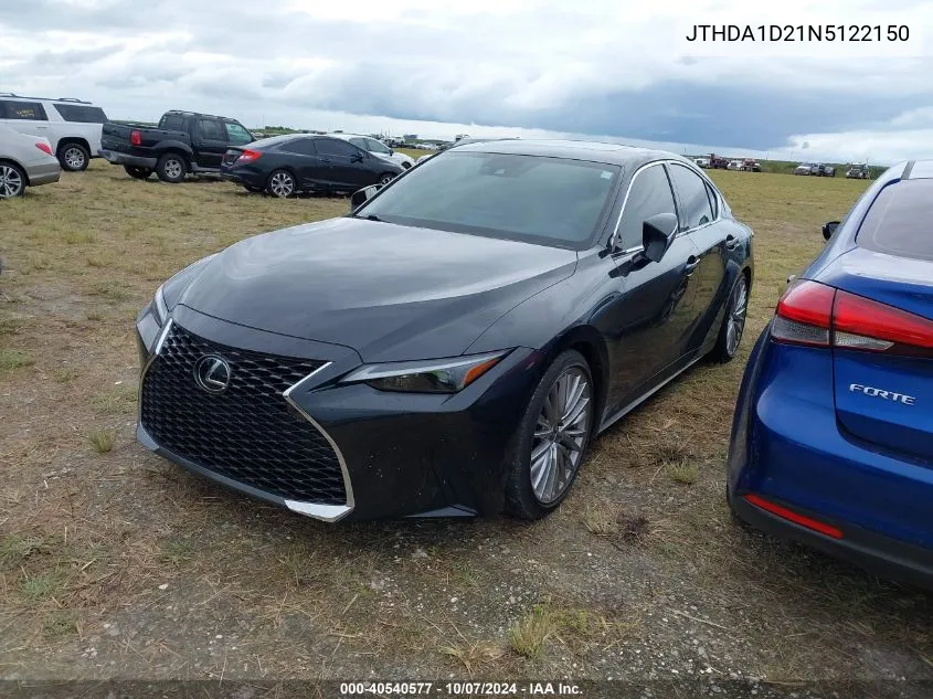 JTHDA1D21N5122150 2022 Lexus Is 300