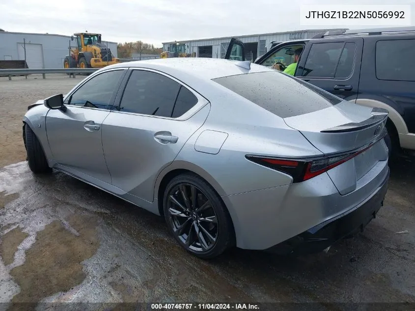 2022 Lexus Is 350 F Sport VIN: JTHGZ1B22N5056992 Lot: 40746757