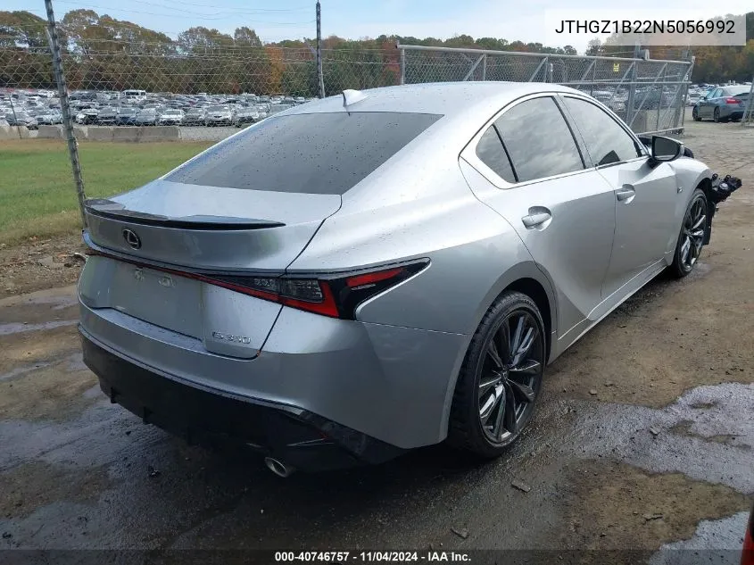 2022 Lexus Is 350 F Sport VIN: JTHGZ1B22N5056992 Lot: 40746757