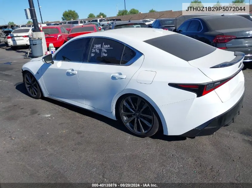 2023 Lexus Is 350 F Sport VIN: JTHGZ1B29P5072044 Lot: 40135876