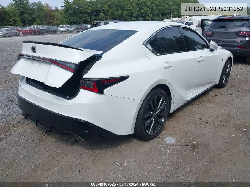 2023 Lexus Is 350 F Sport VIN: JTHGZ1E28P5031352 Lot: 40367626