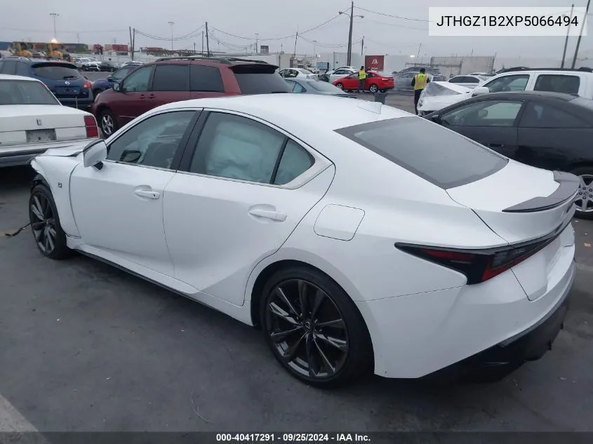 2023 Lexus Is 350 F Sport VIN: JTHGZ1B2XP5066494 Lot: 40417291