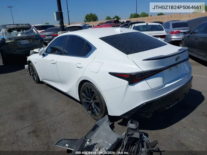 2023 Lexus Is 350 F Sport VIN: JTHGZ1B24P5064661 Lot: 40435416