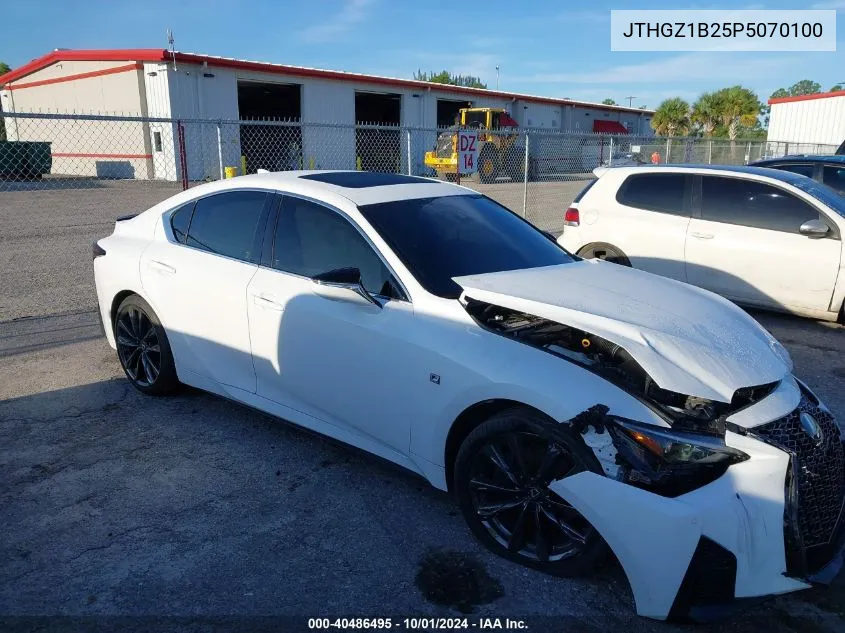 2023 Lexus Is 350 F Sport Design/350 F VIN: JTHGZ1B25P5070100 Lot: 40486495