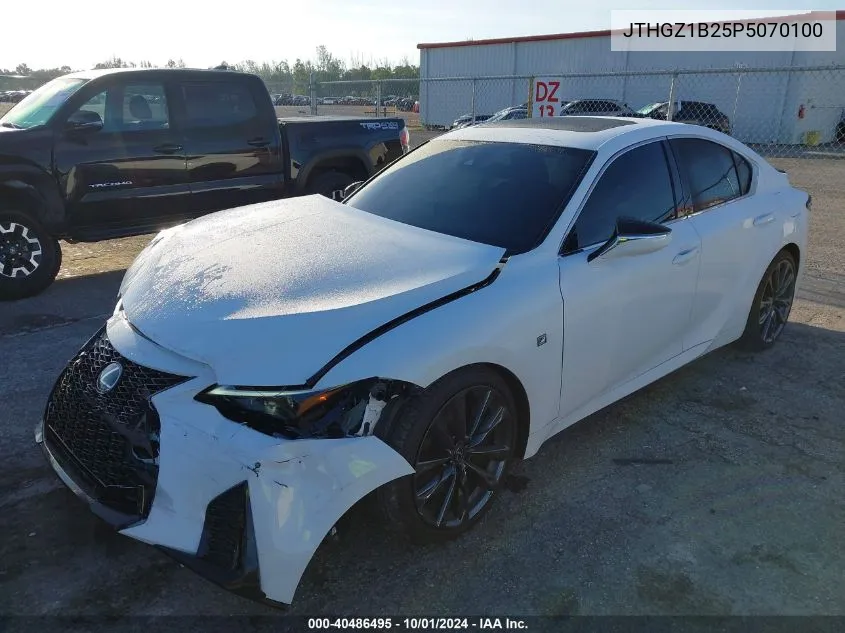 2023 Lexus Is 350 F Sport Design/350 F VIN: JTHGZ1B25P5070100 Lot: 40486495