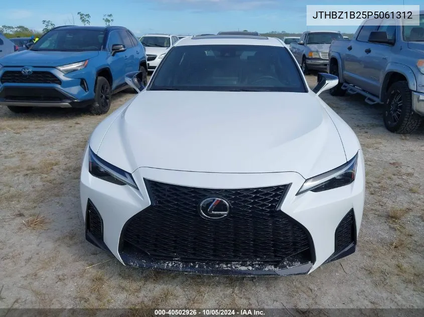 2023 Lexus Is 350 F Sport Design/350 F VIN: JTHBZ1B25P5061312 Lot: 40502926