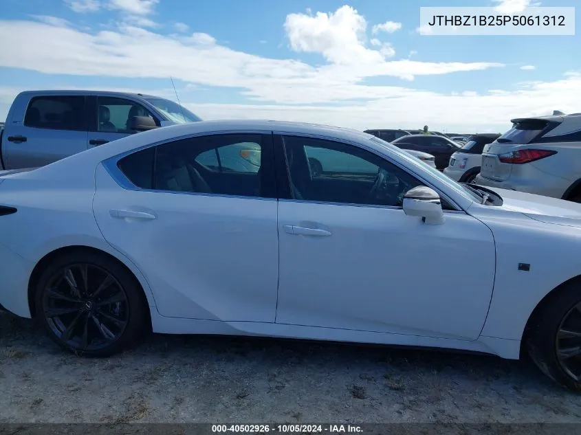 2023 Lexus Is 350 F Sport Design/350 F VIN: JTHBZ1B25P5061312 Lot: 40502926