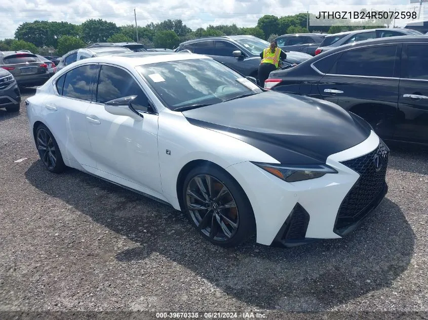 2024 Lexus Is 350 F Sport VIN: JTHGZ1B24R5072598 Lot: 39670335