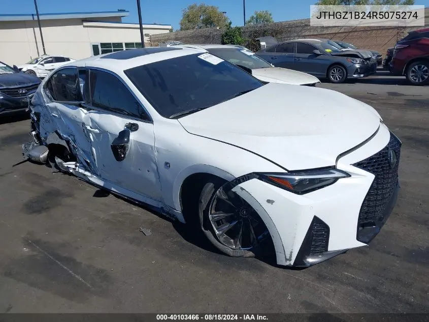 2024 Lexus Is 350 F Sport VIN: JTHGZ1B24R5075274 Lot: 40103466