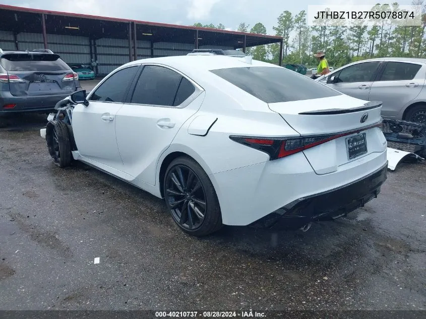 2024 Lexus Is 350 F Sport Design VIN: JTHBZ1B27R5078874 Lot: 40210737