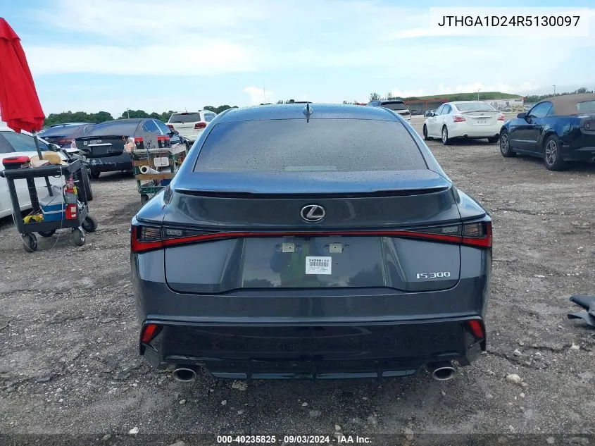 JTHGA1D24R5130097 2024 Lexus Is 300 F Sport