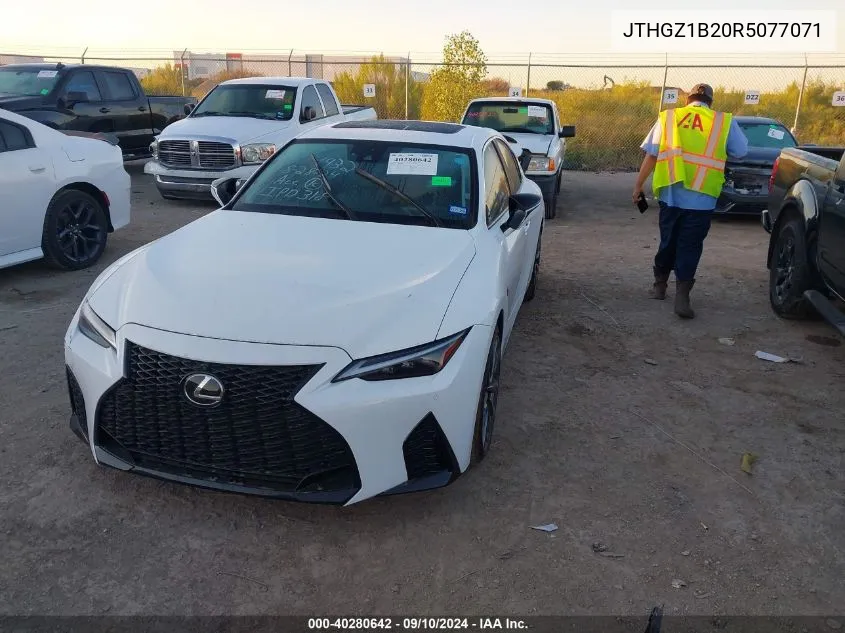 2024 Lexus Is 350 F Sport VIN: JTHGZ1B20R5077071 Lot: 40280642