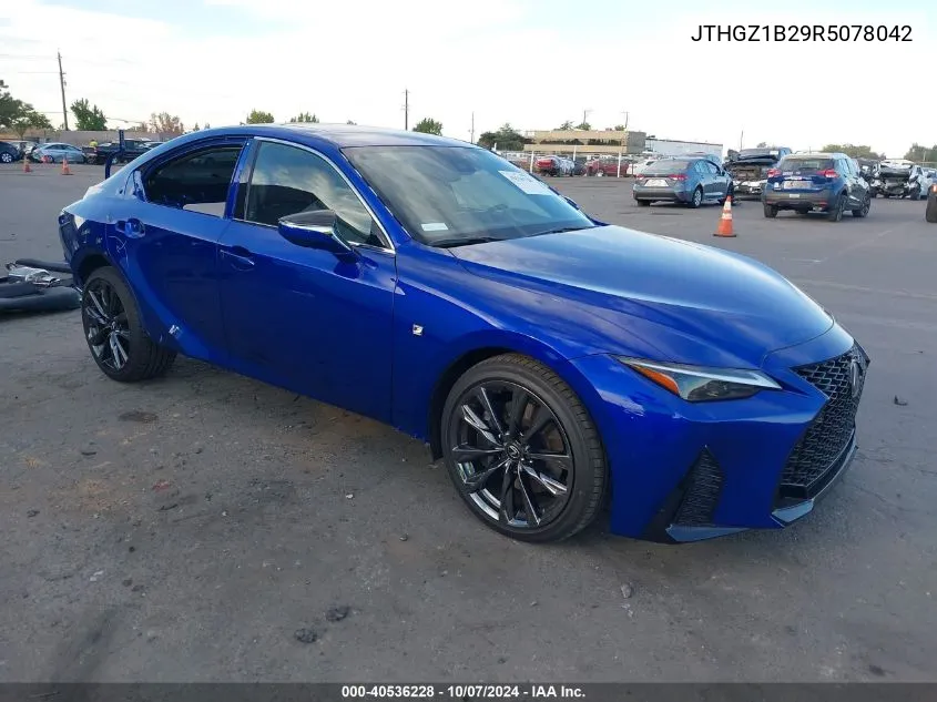 2024 Lexus Is 350 350 F Sport Design/350 F VIN: JTHGZ1B29R5078042 Lot: 40536228