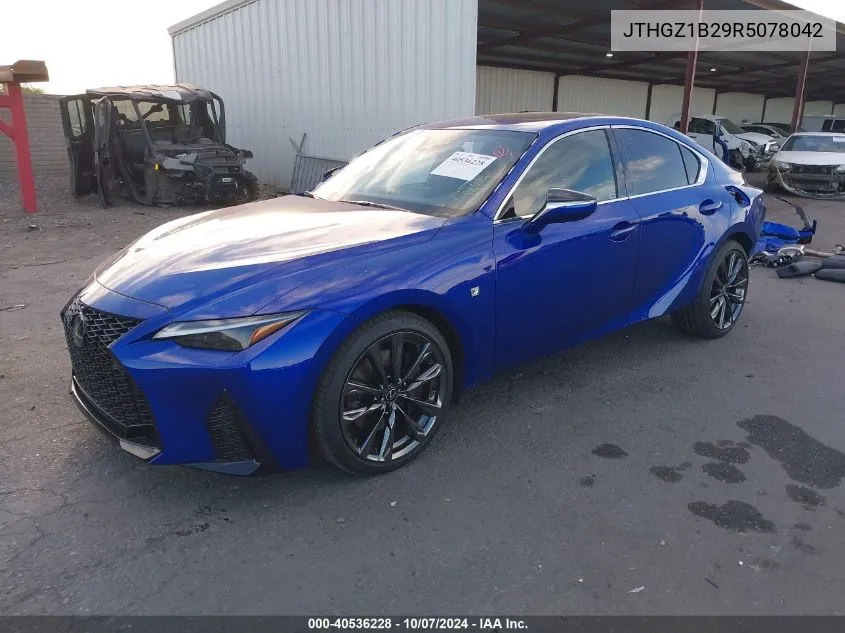 2024 Lexus Is 350 350 F Sport Design/350 F VIN: JTHGZ1B29R5078042 Lot: 40536228