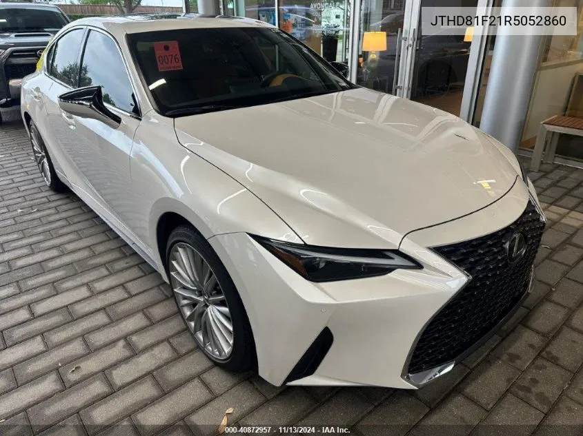 2024 Lexus Is 300 Base (A6) VIN: JTHD81F21R5052860 Lot: 40872957