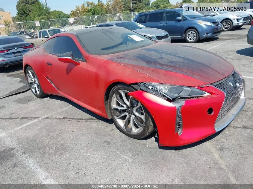 2018 Lexus Lc 500 VIN: JTHHP5AY7JA005593 Lot: 40242798