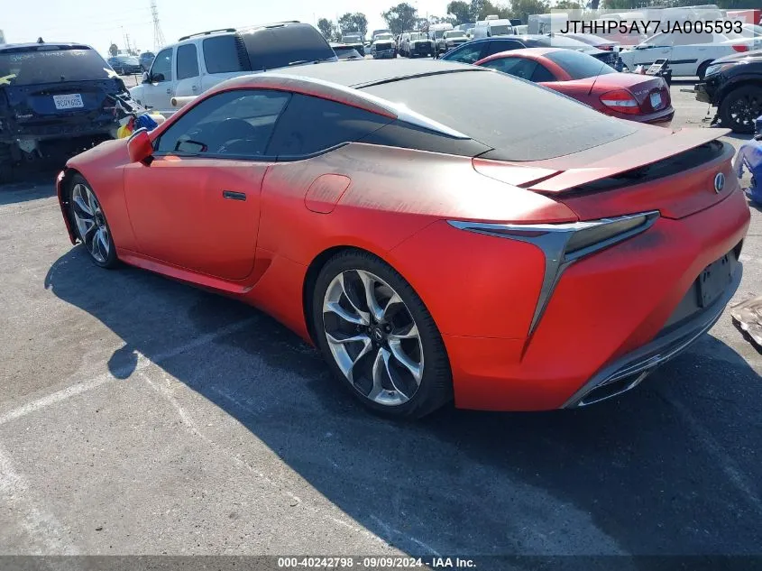 2018 Lexus Lc 500 VIN: JTHHP5AY7JA005593 Lot: 40242798