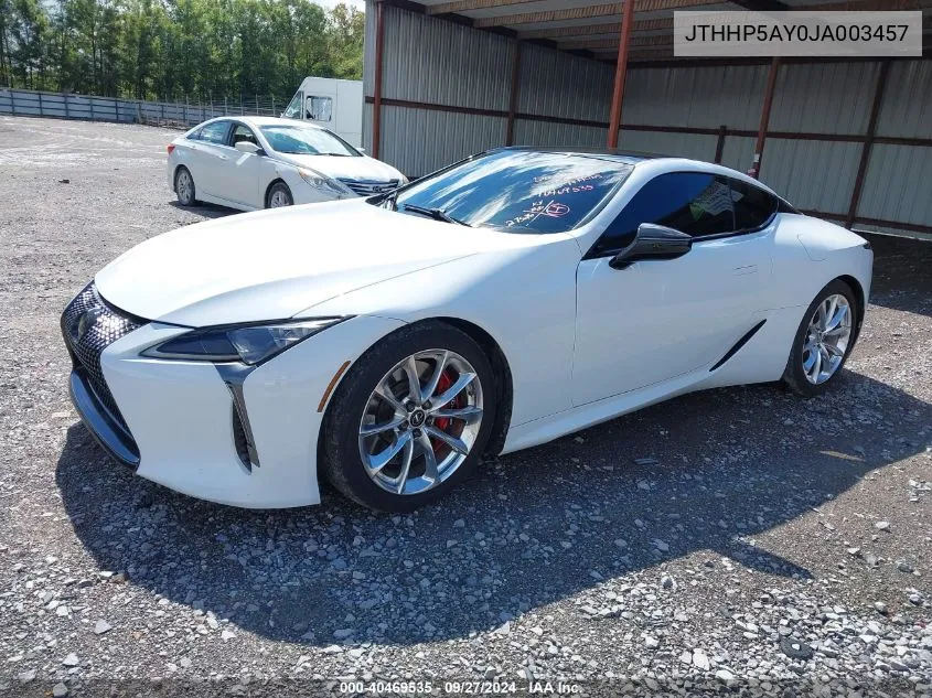 JTHHP5AY0JA003457 2018 Lexus Lc 500