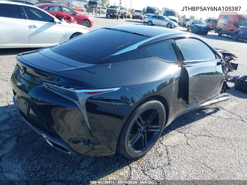 JTHBP5AY6NA105387 2022 Lexus Lc 500 500