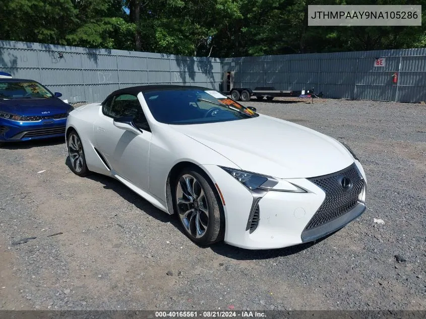 JTHMPAAY9NA105286 2022 Lexus Lc 500