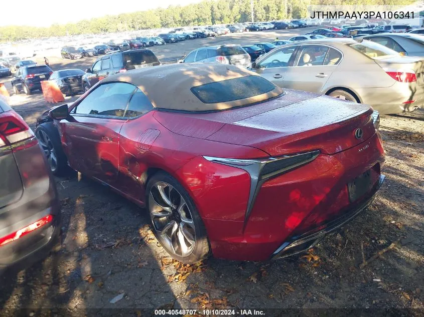 2023 Lexus Lc 500 VIN: JTHMPAAY3PA106341 Lot: 40548707