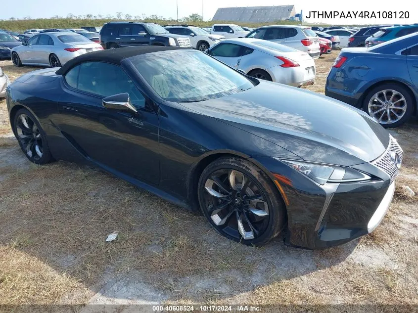 2024 Lexus Lc 500 VIN: JTHMPAAY4RA108120 Lot: 40608524