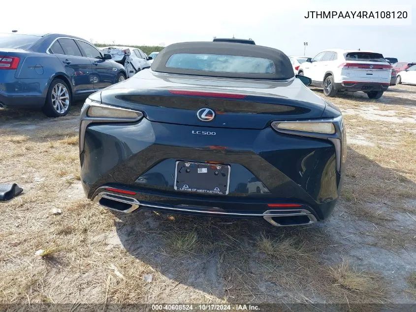 2024 Lexus Lc 500 VIN: JTHMPAAY4RA108120 Lot: 40608524