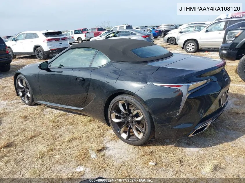 2024 Lexus Lc 500 VIN: JTHMPAAY4RA108120 Lot: 40608524