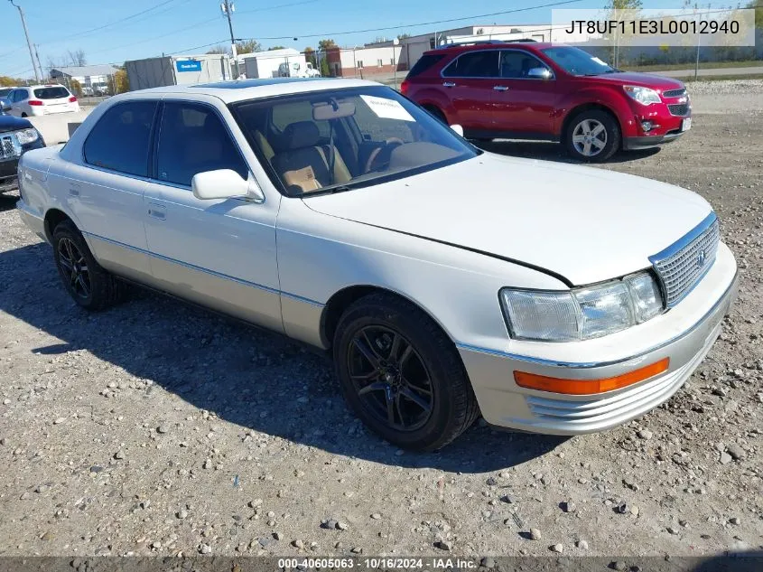 1990 Lexus Ls 400 VIN: JT8UF11E3L0012940 Lot: 40605063