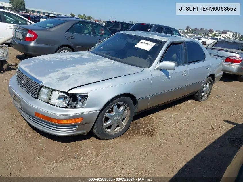 1991 Lexus Ls 400 VIN: JT8UF11E4M0068662 Lot: 40289808