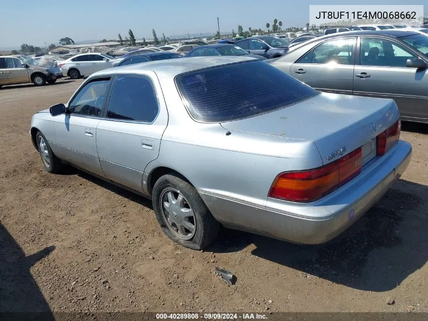 1991 Lexus Ls 400 VIN: JT8UF11E4M0068662 Lot: 40289808