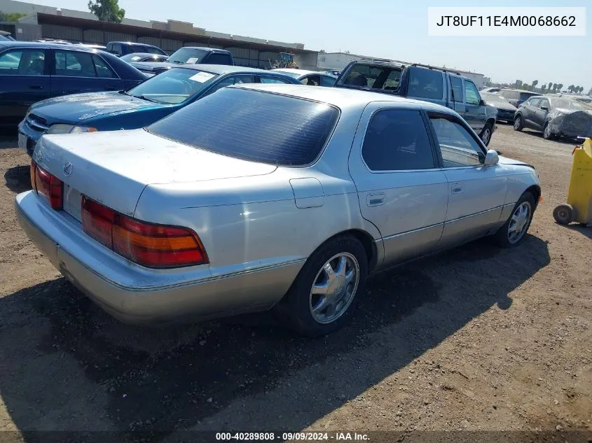 1991 Lexus Ls 400 VIN: JT8UF11E4M0068662 Lot: 40289808