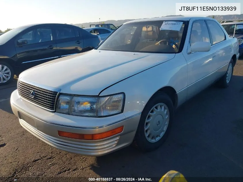 1992 Lexus Ls 400 VIN: JT8UF11E5NO133939 Lot: 40158837