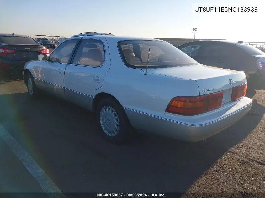 1992 Lexus Ls 400 VIN: JT8UF11E5NO133939 Lot: 40158837