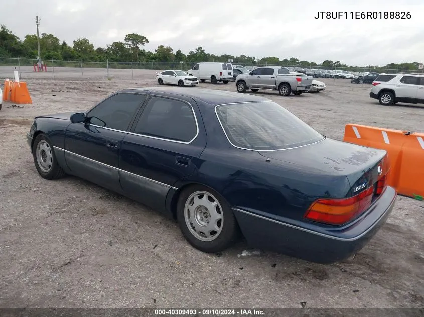 1994 Lexus Ls 400 VIN: JT8UF11E6R0188826 Lot: 40309493