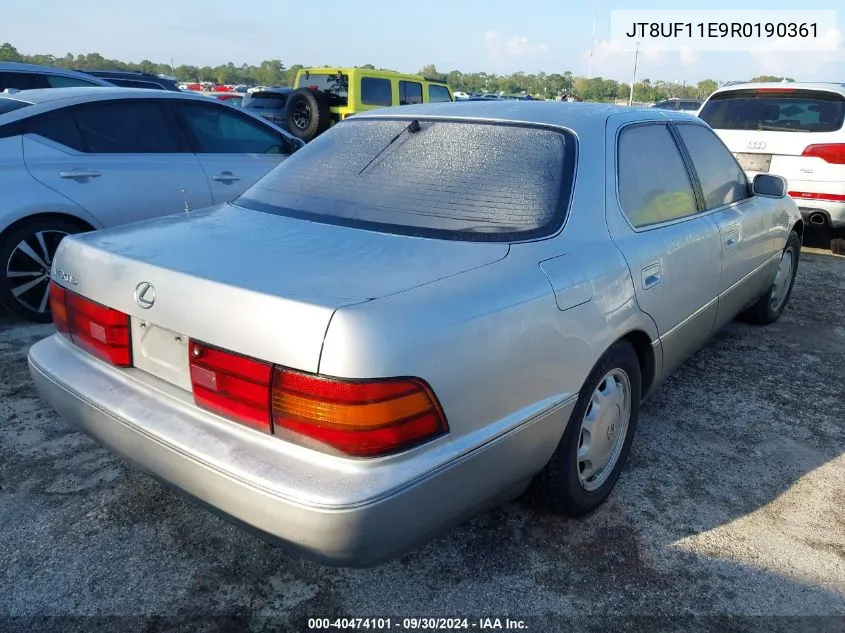 1994 Lexus Ls 400 VIN: JT8UF11E9R0190361 Lot: 40474101