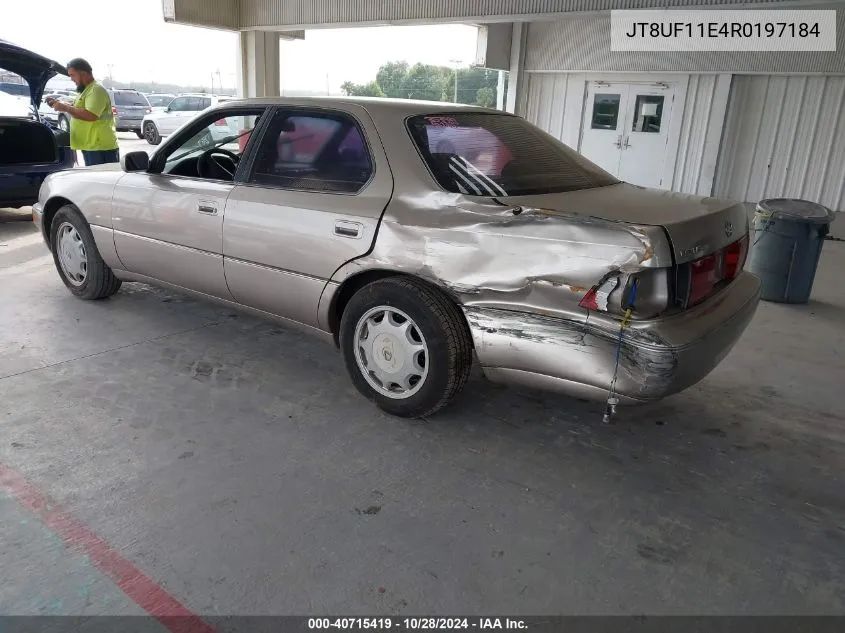 1994 Lexus Ls 400 VIN: JT8UF11E4R0197184 Lot: 40715419