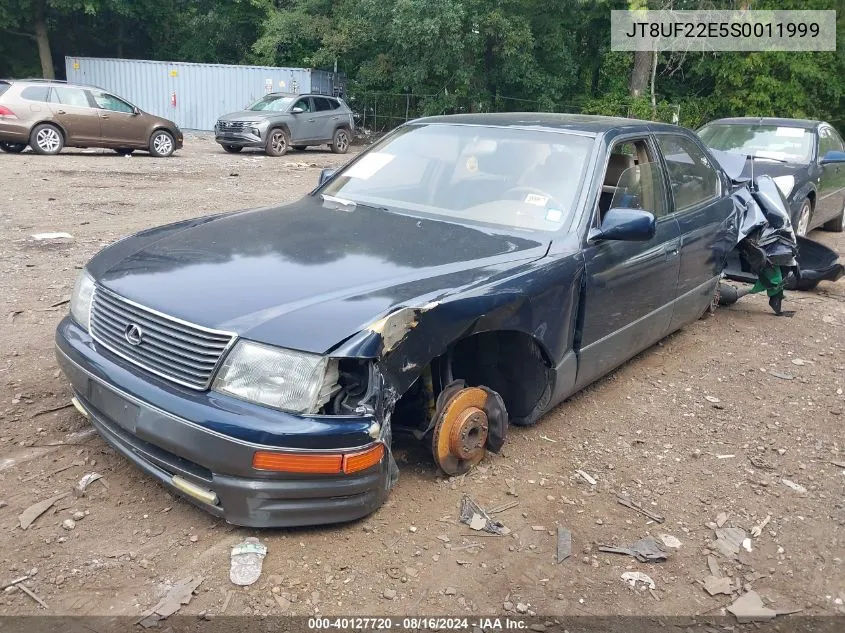 1995 Lexus Ls 400 VIN: JT8UF22E5S0011999 Lot: 40127720