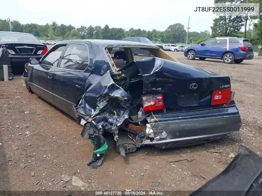 1995 Lexus Ls 400 VIN: JT8UF22E5S0011999 Lot: 40127720