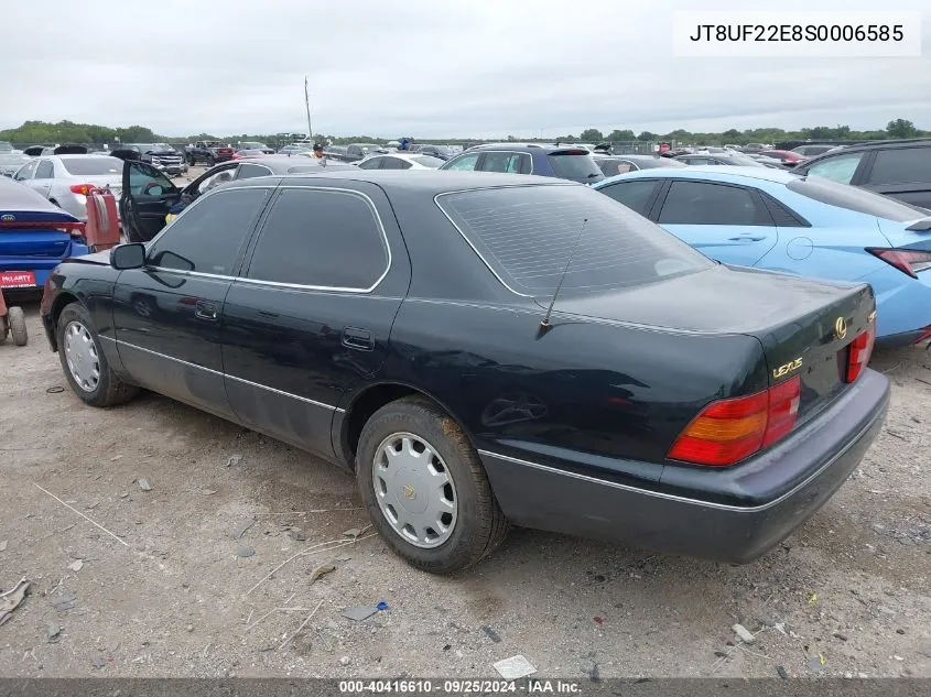 1995 Lexus Ls 400 VIN: JT8UF22E8S0006585 Lot: 40416610