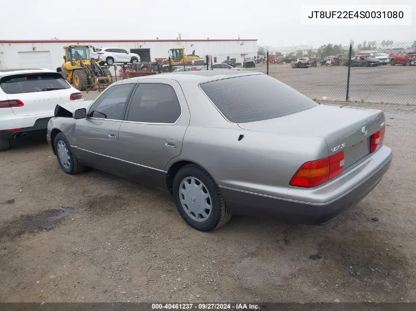 1995 Lexus Ls 400 VIN: JT8UF22E4S0031080 Lot: 40461237