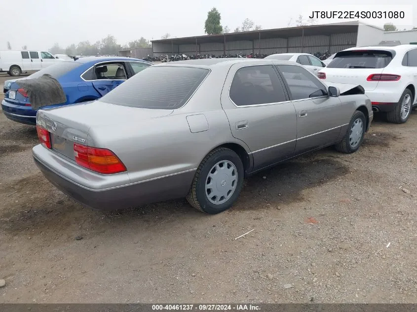 1995 Lexus Ls 400 VIN: JT8UF22E4S0031080 Lot: 40461237