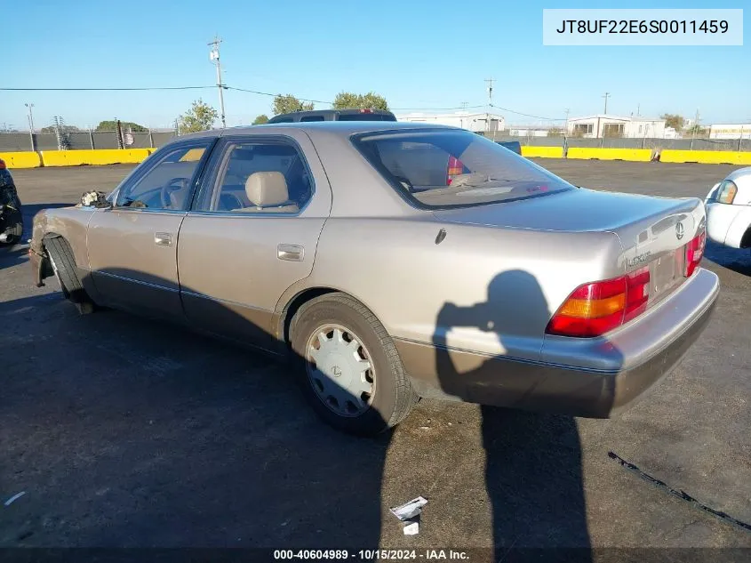 1995 Lexus Ls 400 VIN: JT8UF22E6S0011459 Lot: 40604989